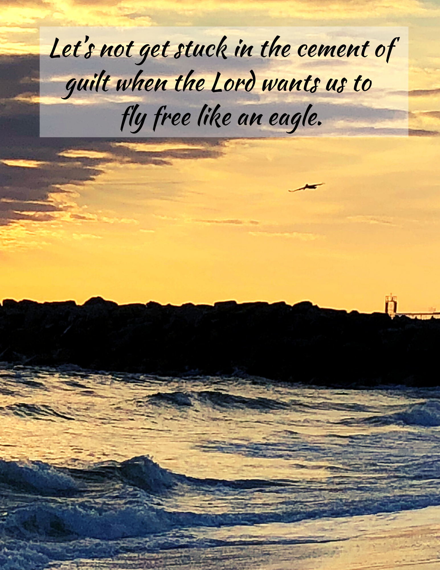 Let’s not get stuck in the cement of guilt when the Lord wants us to fly free like an eagle.-4